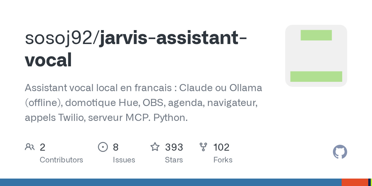 이미지: GitHub sosoj92/jarvis-assistant-vocal (MIT)